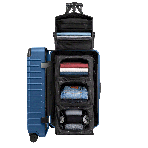 The Trunk: Check-In Closet & Suitcase with Shelves | Solgaard The Trunk: Check-In Closet & Suitcase with Shelves | Solgaard