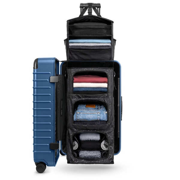 The Trunk Check In Closet Suitcase with Shelves Solgaard