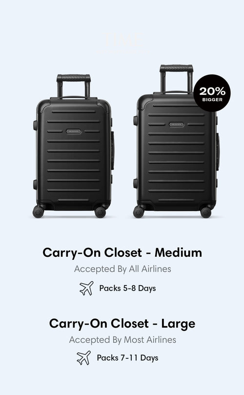 Carry-on Closet - Suitcase With Shelves - Luggage – Solgaard Carry-on Closet - Suitcase With Shelves - Luggage – Solgaard