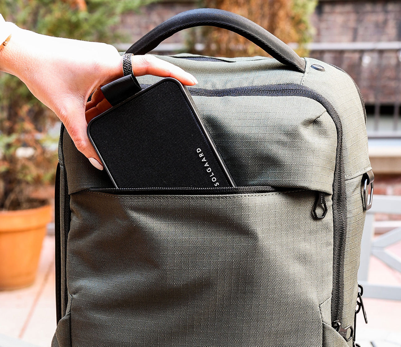 solgaard endeavor backpack with closet front pocket