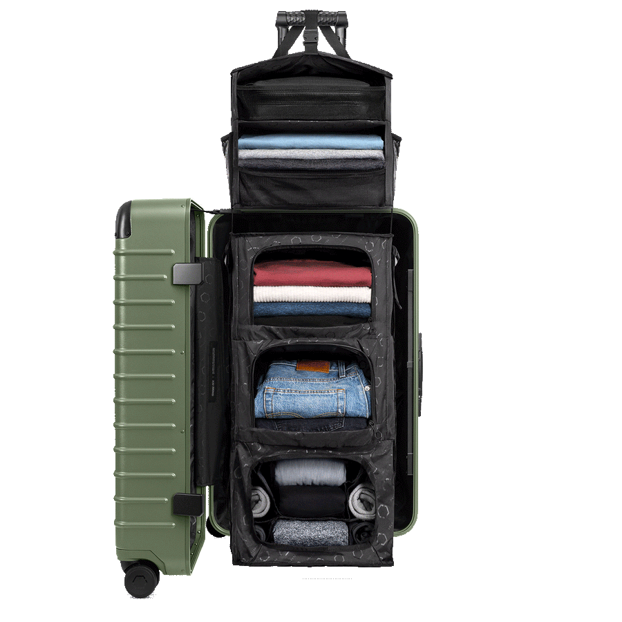 Luggage with shelves inside hotsell