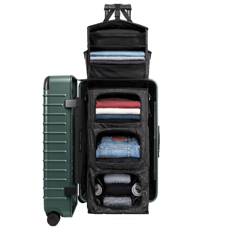 The Trunk: Check-In Closet & Suitcase with Shelves | Solgaard