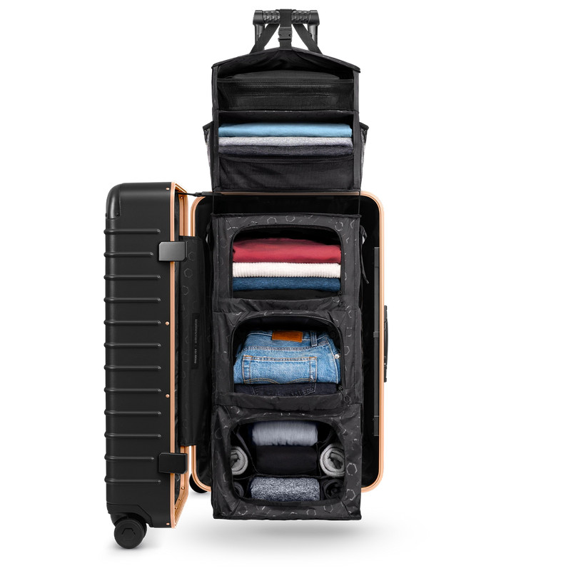 The Trunk: Check-In Closet & Suitcase with Shelves | Solgaard