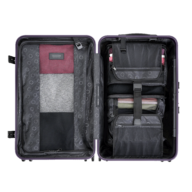 The Trunk: Check-In Closet & Suitcase with Shelves | Solgaard The Trunk: Check-In Closet & Suitcase with Shelves | Solgaard