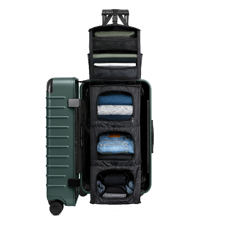 The Trunk: Check-In Closet & Suitcase with Shelves | Solgaard