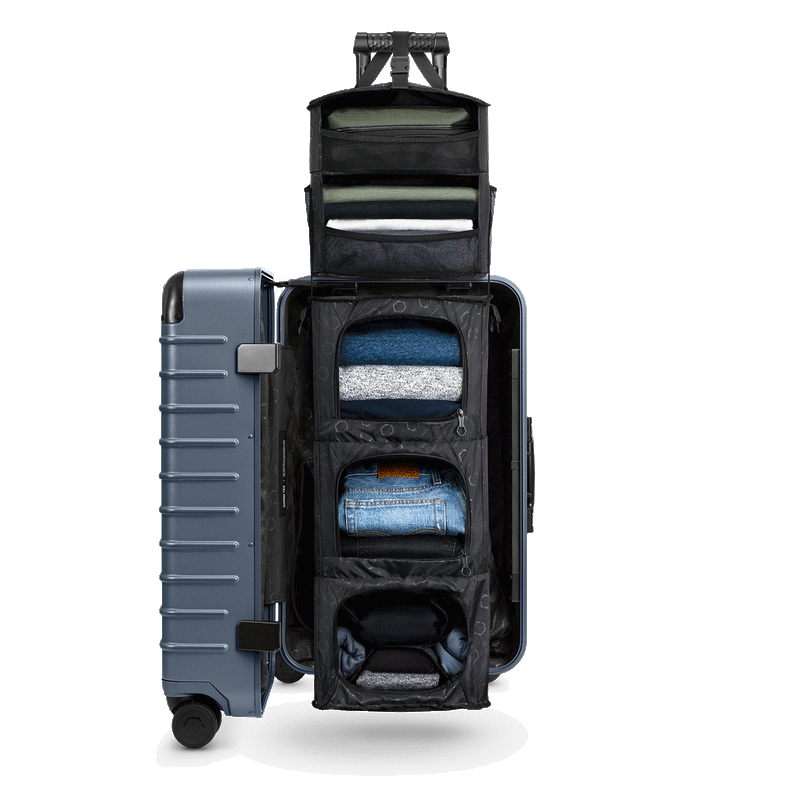The Trunk: Check-In Closet & Suitcase with Shelves | Solgaard