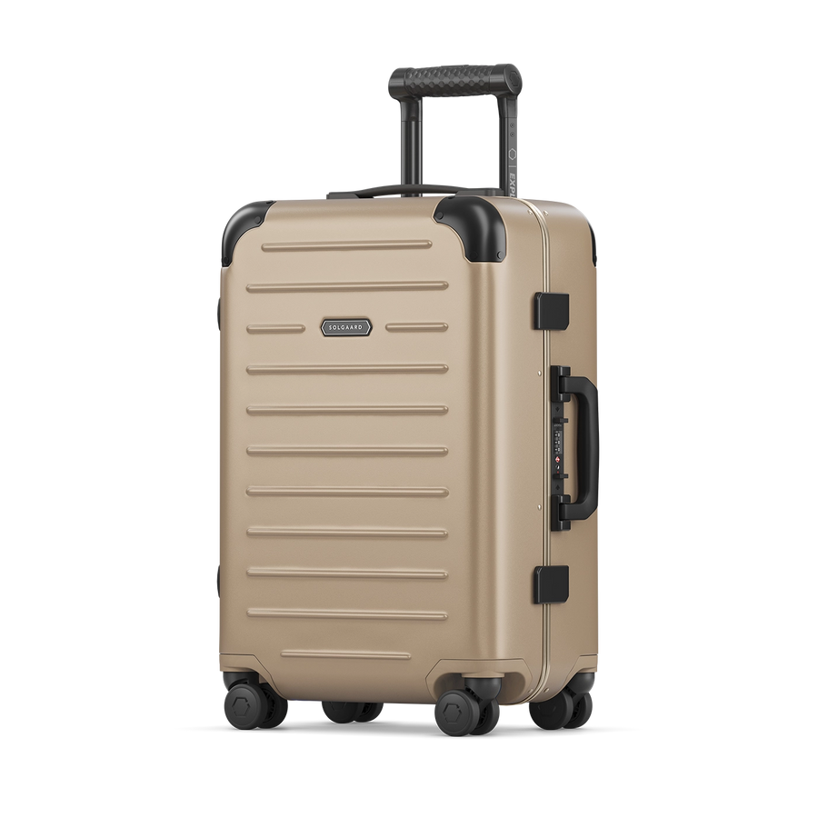 Beige/Satin Gold | Carry-On Closet Plus