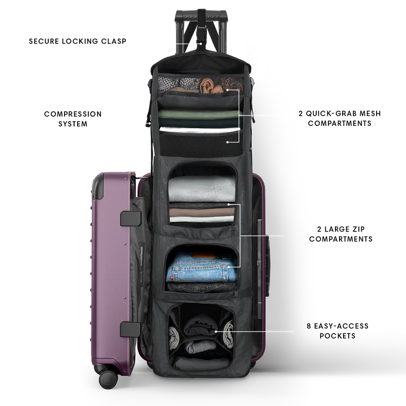 Carry-on Closet - Suitcase With Shelves - Luggage – Solgaard Carry-on Closet - Suitcase With Shelves - Luggage – Solgaard