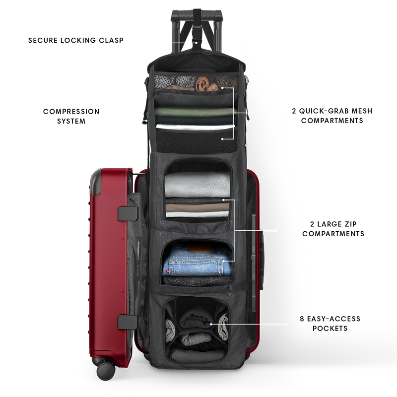 Carry-on Closet - Suitcase With Shelves - Luggage – Solgaard