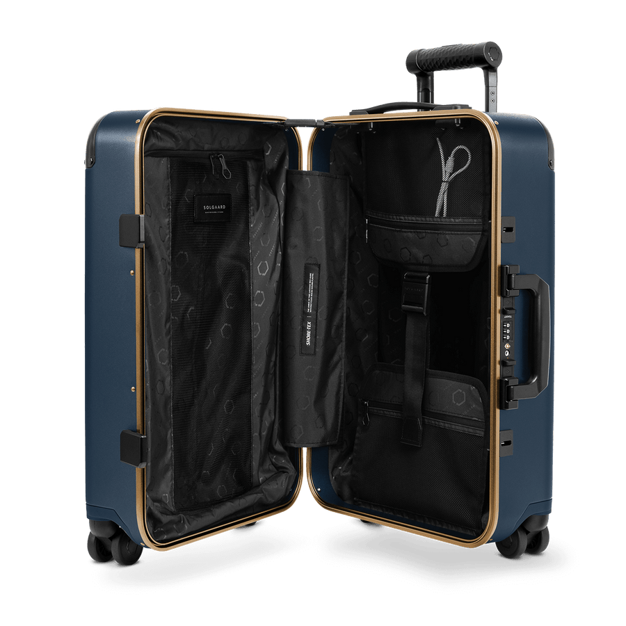 Atlantic Navy/Brushed Gold | Carry-On Closet