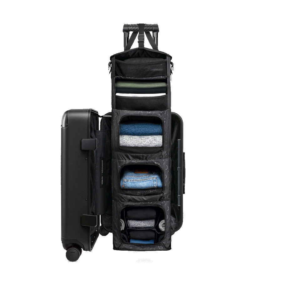 Carry on Closet Suitcase With Shelves Luggage Solgaard