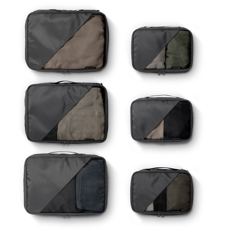 ウェア CUBE SWISSGEAR Travel Smart 3-Piece (S/M/M) Packing Cube Set in Dark Grey