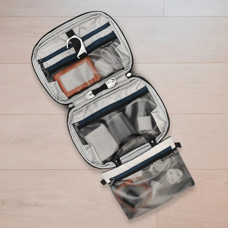 hanging toiletries bag travel Trio Hanging Toiletry Kit – Solgaard