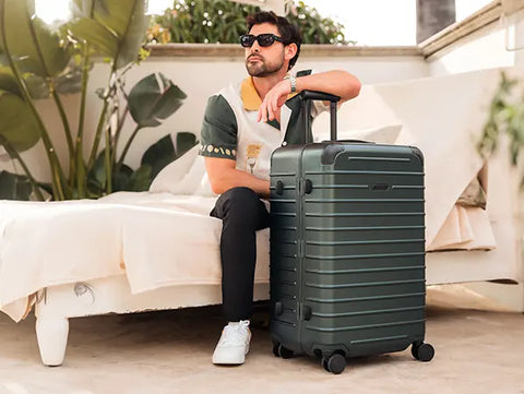 The Trunk Check In Closet Suitcase with Shelves Solgaard