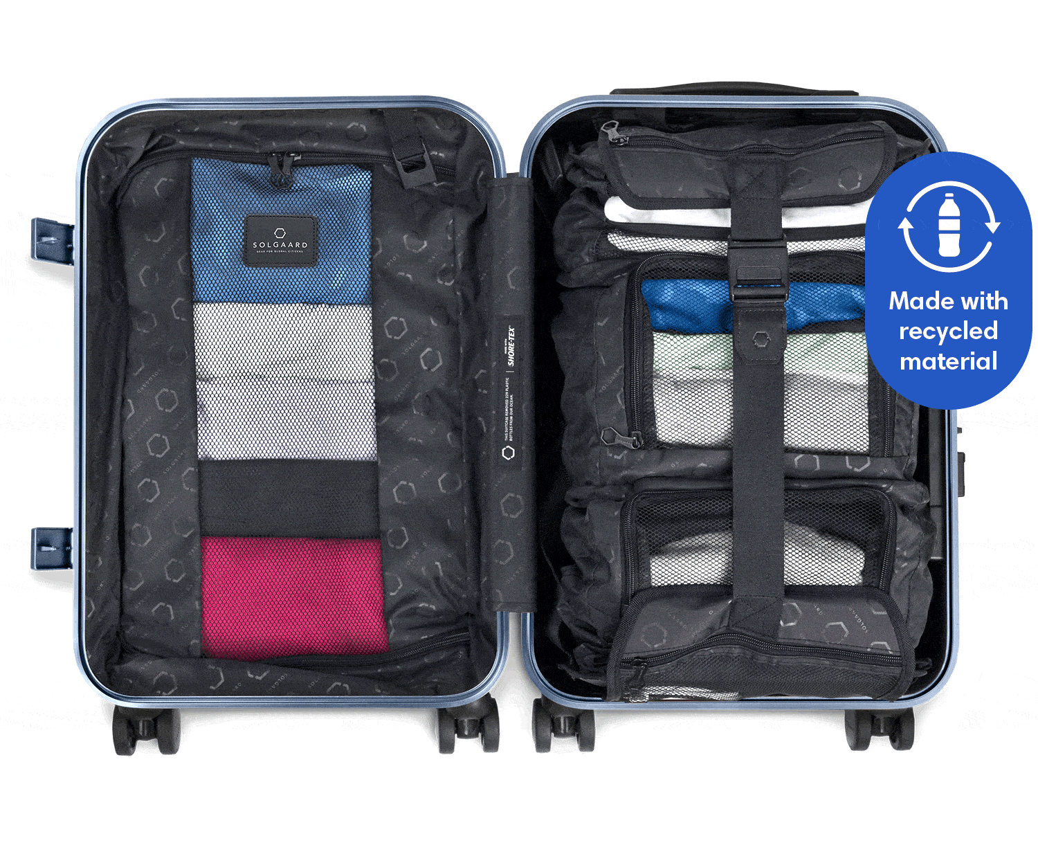 solgaard キャリーケース Carry-on Closet - Suitcase With Shelves - Luggage – Solgaard