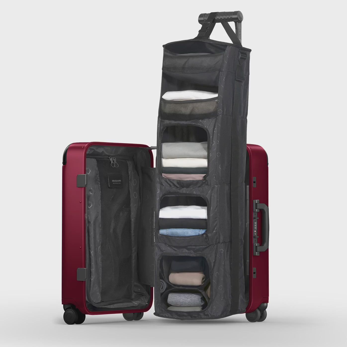 SOLGAARD Carry-On Closet 91L スーツケース Carry-on Closet - Suitcase With Shelves - Luggage – Solgaard