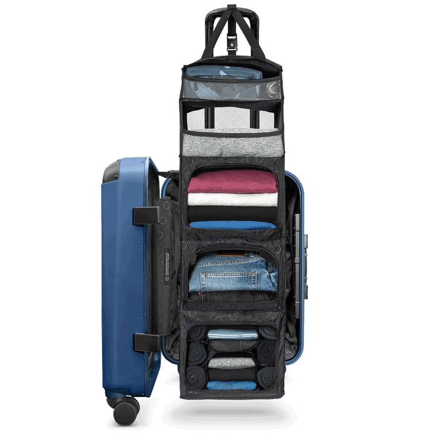 Carry on Closet Suitcase With Shelves Luggage Solgaard