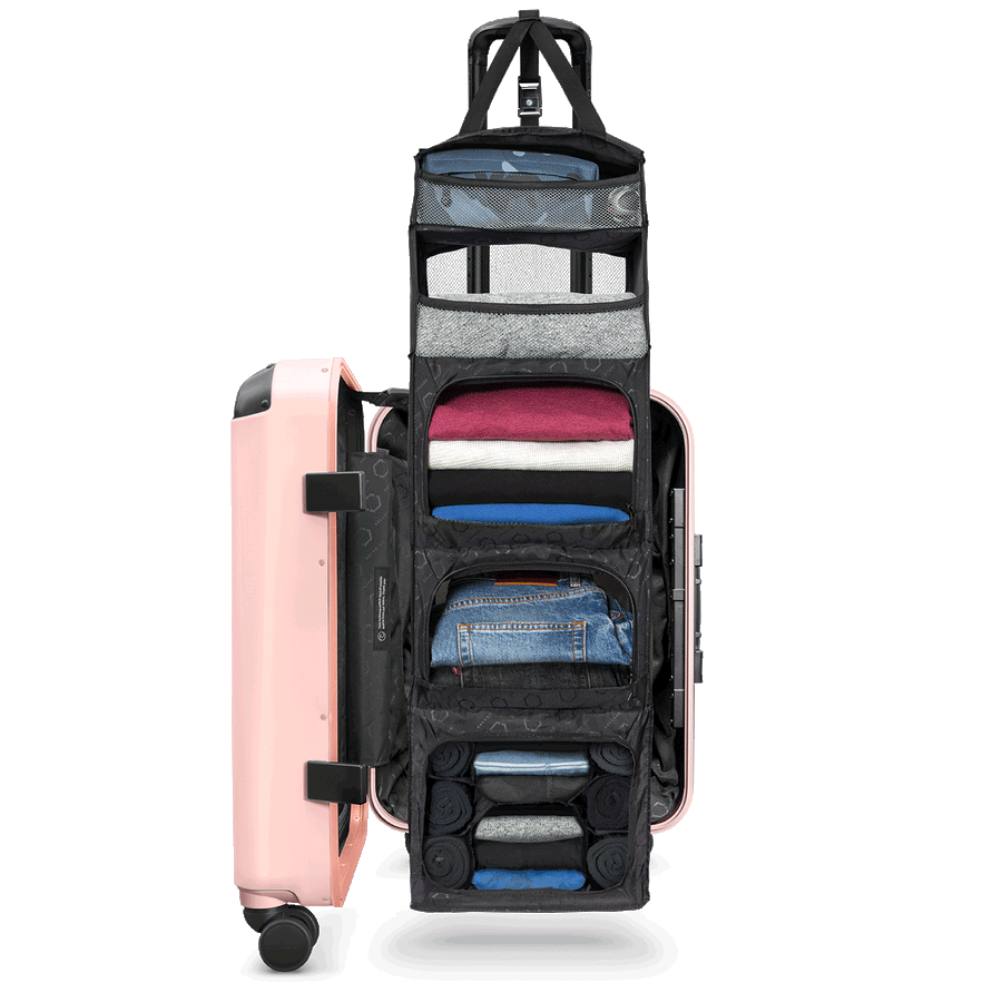 Carry on Closet Suitcase With Shelves Luggage Solgaard