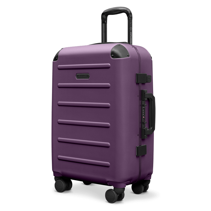 Purple carry top on bag