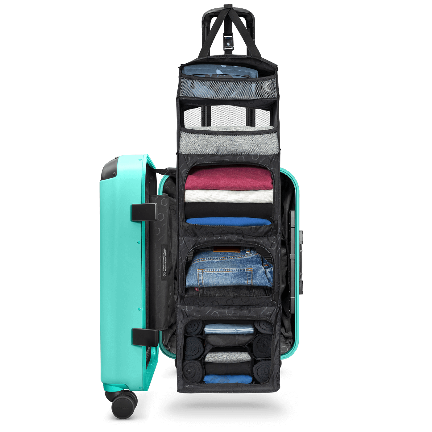 Carry on Closet Suitcase With Shelves Luggage Solgaard