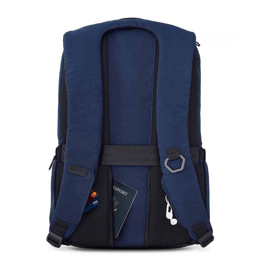 Atlantic Blue w Black Pocket | Daypack w/ lock